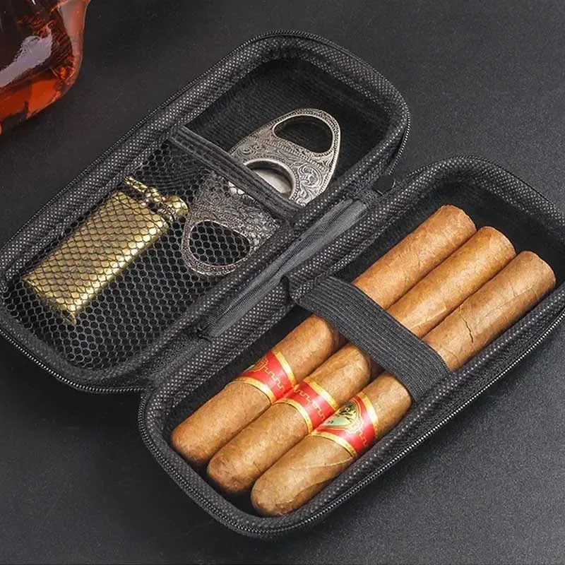 Travel Accessories Deals - Taşınabilir Puro Kutusu EVA Hafif Seyahat