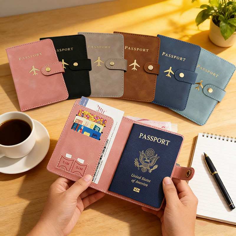 Travel Accessories For Plane - Deri Pasaportluk, Seyahat Gereçleri Kredi Kartı