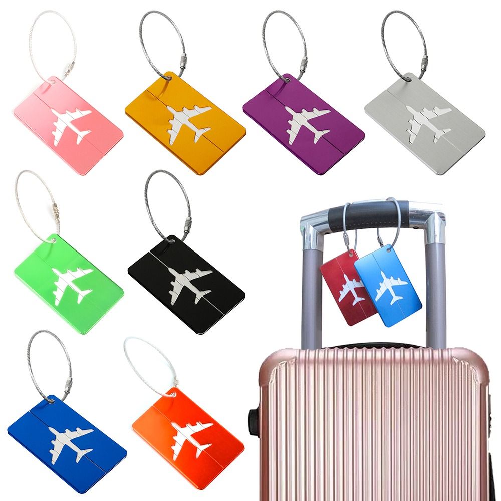 Travel Accessories For Plane - Alüminyum seyahat bagaj etiketleri kullanımlık bavul