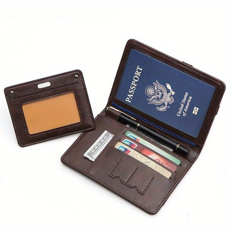 Travel Accessories For Plane - 1PC Hafif Pasaport Cüzdanı RFID Engelleyici