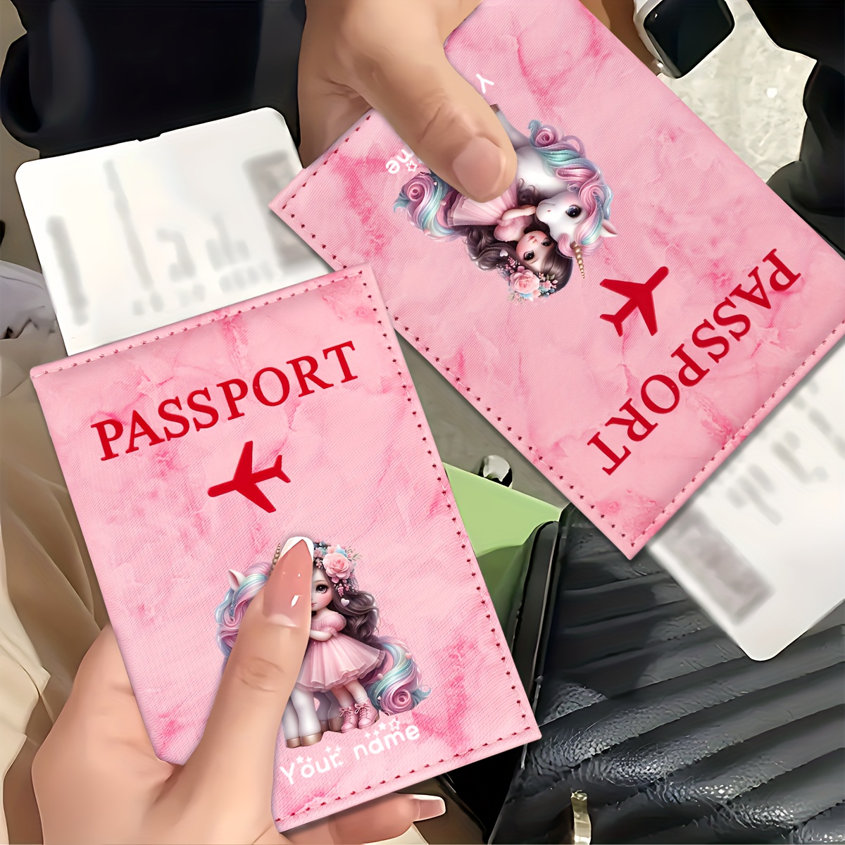 Tek Boynuzlu At Kız Desenli PU - Travel Accessories For Plane incelemesi ve fiyatı