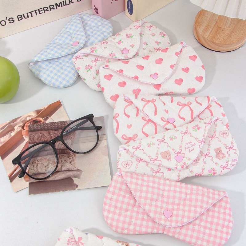 Ins Kore Ekose Kumaş Kalp Gözl - Travel Accessories Pouch For Women incelemesi ve fiyatı