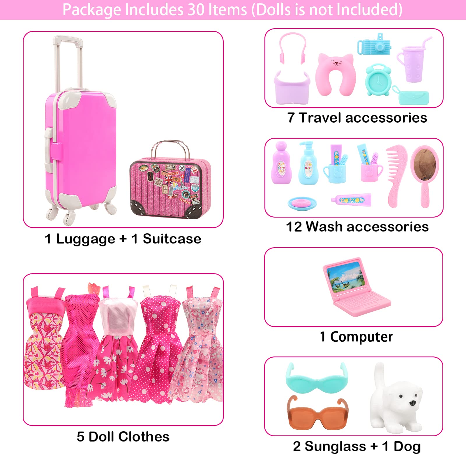 BARWA 30 adet 11.5 lnch seyaha - Travel Accessories With Kids incelemesi ve fiyatı