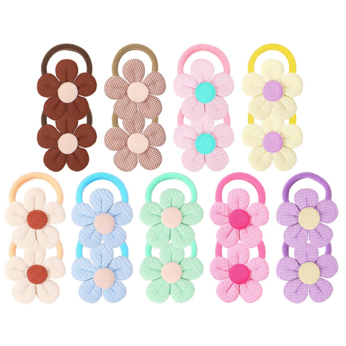 18 adet ayçiçeği saç bağları ç - Travel Accessories For 10 Year Old Girl incelemesi ve fiyatı